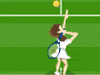 テニス女子シングルス試合  