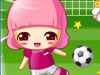 可愛い女の子サッカー  